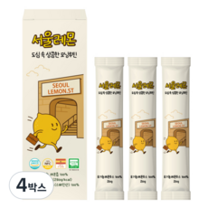 서울레몬 1일 1레몬 유기농 리얼 착즙 NFC 레몬즙, 4박스, 280ml