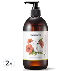 오가본 씨앗품은 순한 패밀리 바디워시, 380ml, 2개