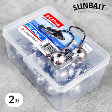썬베이트 지그헤드 벌크 대용량 덕용 일반훅 배스 광어 바늘, 2개, 70개입