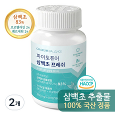 삼백초 추출물 퀘르세틴 브로멜라인 맥문동 식약청인증 HACCP인증 파이토퓨어 프레쉬 국산 고함량 채움밸런스, 2개, 60정