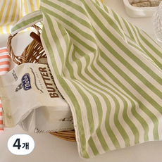 패브릭덮개 전자레인지 커버 체크테이블매트 촬영소품, 2.비비드그린, 4개, 40*30