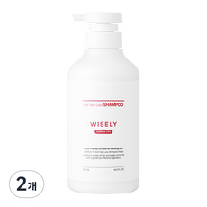 와이즐리 카페인 탈모 지성용 샴푸, 2개, 500ml