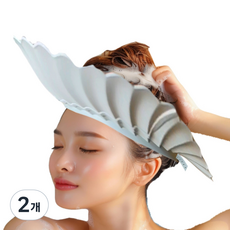 성인 샴푸캡 성인용 샴푸캡 환자 머리 감기기 도구 어른 샤워캡 머리감기 캡 샴푸모자 헤어캡 머리감기캡 쌍수 머리캡 목욕 헤드캡 임산부, 블루민트, 2개