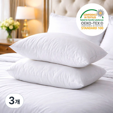 루미텍스 호텔라인 3D 다운필 베개솜 지퍼형, 3개, 화이트