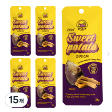 말린 스윗 국내산 고구마 스틱, 15개, 20g