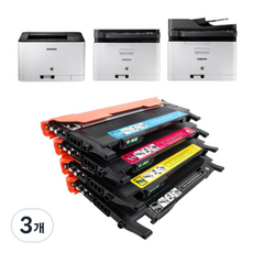 삼성 SL-C563FW 토너 호환 프린터 기종 SL-C563W SL-C513W SL-C513 SL-CW SL-C, 3개, 빨강색 CLT-M510S