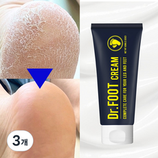 닥터풋 발 냄새 뒤꿈치 복숭아뼈 발바닥 굳은살 각질 제거 연화 갈라짐 보습 풋 케어 발 크림, 1개입, 3개, 60ml