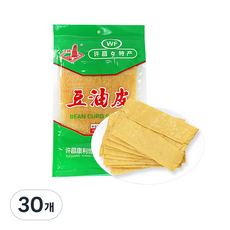 (배터짐)China WENFENG 고급 두유피 두부피 마라탕 훠궈재료, 100g, 30개