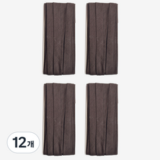 10mm 바이어스테이프 칼라바이어스 4yard, 12개, 다크브라운