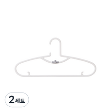 Jjureo 현관 "공간 절약 접이식 옷걸이 변형 방지 미끄럼 방지 플라스틱 옷걸이 도매 30개 세트 최대 겹쳐 걸기 가능", 2세트, 하얀색