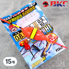 백경 5본 빙어채비 얼음낚시 빙어바늘 BK-821, 15개