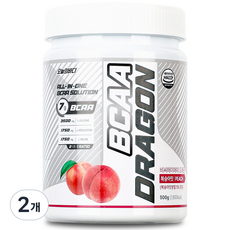 오늘의바디 BCAA드래곤 필수아미노산 보충제 복숭아맛, 2개, 500g
