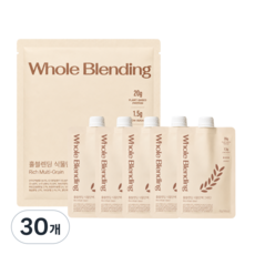 홀블렌딩 식물단백 파우치 그레인 단백질 쉐이크 (완두콩 무첨가제 단백질), 30개, 40g