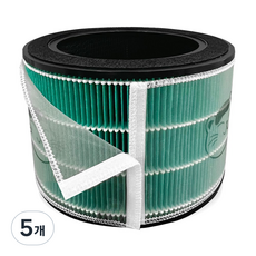 LG 엘지 퓨리케어 360 공기청정기 호환 극세필터 탈부착 펫케어 필터세이퍼 반영구, 5개, LG360 극세필터