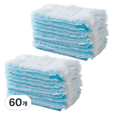 정전기 먼지털이 청소포 리필세트 기본형 호환, 60개, 블루