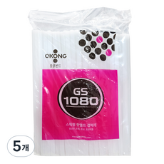 오공 핫멜트 글루건심 실리콘 잡착제 GS1080 700g 7mm, 5개