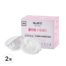 마이비 플라워 수유패드, 60매, 2개 60매, 2개