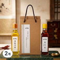 하남댁 저온압착 생들기름300ml+참기름300ml 선물세트, 2개