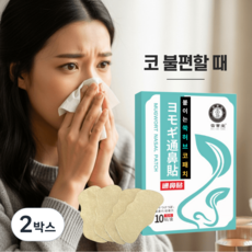 통비점 코 막힘 불편함 부착 패치, 2박스