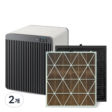 삼성 비스포크 큐브 무풍 펫케어 공기청정기 호환 필터 CFX-H340D CFX-H1405D CFX-H1605D, 2개, 고급형 세트 (헤파+탈취)