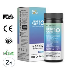 유린케어10 소변검사 키트 10종 100매 + 소변컵 1개, 2개