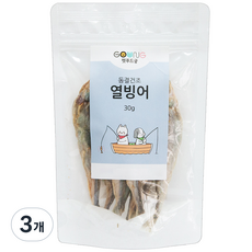 궁 반려동물 동결건조간식, 열빙어맛, 30g, 3개