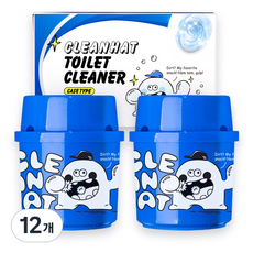 클린햇 물때 탈취에 강한 자동 변기 세정제, 12개, 200g