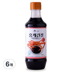 시장쏙 홍게간장, 6개, 500ml