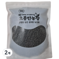 산지직송 국산 서리태콩 검정콩 속청 종자 검은콩 농가직송 단양, 2개, 1kg