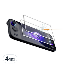 Ayaneo Pocket S 액정강화 방탄유리 보호 필름, 4개, 투명, Ayaneo Pocket S 방탄유리 필름