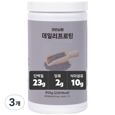 혈당케어 단백질 쉐이크 데일리 프로틴, 650g, 3개