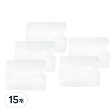 다한진 아크릴팔레트 사각형(소)220mm165mm2mm, 투명, 15개