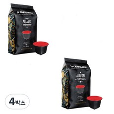 캡슐리아 돌체구스토 호환 캡슐커피 알레그리 에스프레소, 7g, 16개입, 4박스