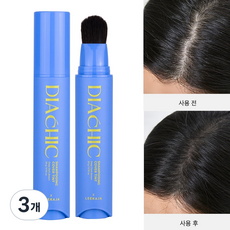 이가자헤어비스 디아쉬끄 샴푸잉 커버 틴트 두피타투 새치커버 헤어틴트, 3개, 다크브라운