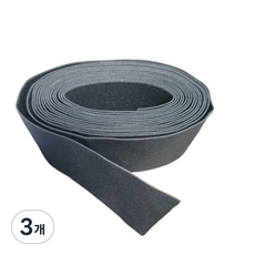 긍정미공방 4마) 허리고무밴드 60mm/ 부드러운 고무줄 / 코메즈밴드, 3개, 블랙