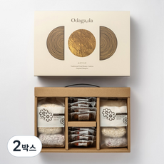 [봄 오다가다] 찹쌀 통밀 약과 유과 종합 선물세트 소담한과(5가지맛 유과+찹쌀약과4알+통밀약과4알), 2박스, 400g