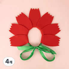 구스터프 어버이날 카네이션 머리띠 완제품, 4개