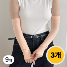 아이디앤 여성 쿨토시 자외선차단 손등커버형, 피치, 9개