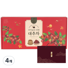[25년 10월 수확] 사계에담다 경산대추로 만든 대추고 듬뿍 걸쭉한 대추차 진한 대추즙, 15개입, 4개