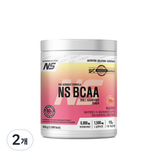 NS BCAA 복숭아맛 아미노산 보충제, 2개, 400g