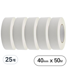 아트위브 대용량 종이 마스킹 테이프 아이보리 40mm (50M), 25개