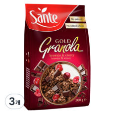 산테 그래놀라 골드 브라우니 앤 체리, 3개, 300g