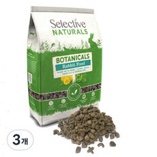 슈프림펫 사이언스 셀렉티브 보타니컬 토끼사료 소분, 3개, 500g