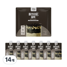 플라이밀 단백질 쉐이크 파우치 블랙, 45g, 14개