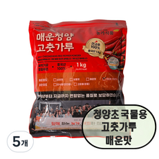 우선 포담온 매운 양념용 청양 고춧가루, 1kg, 5개