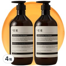 맥주효모 탈모증상 완화 리바이탈라이징 샴푸, 1.015kg, 4개