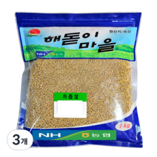 하조대농협 국산 차좁쌀 차조, 3개, 1kg