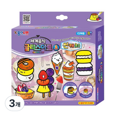 [종이나라] 세계음식 글라스아트 썬캐쳐 만들기세트, 3개, 디저트
