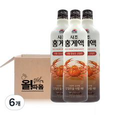 사조 홍게액, 900ml, 6개