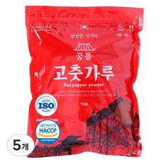 보통 매운맛 꿈틀 고춧가루, 1kg, 5개